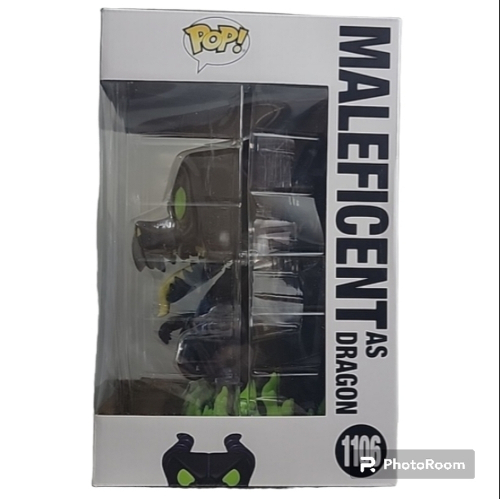 Funko Pop Malificent Jumbo 10 Inches tall as a Dragon 1106 box is 13" × 8" "NEW" - Picture 6 of 8